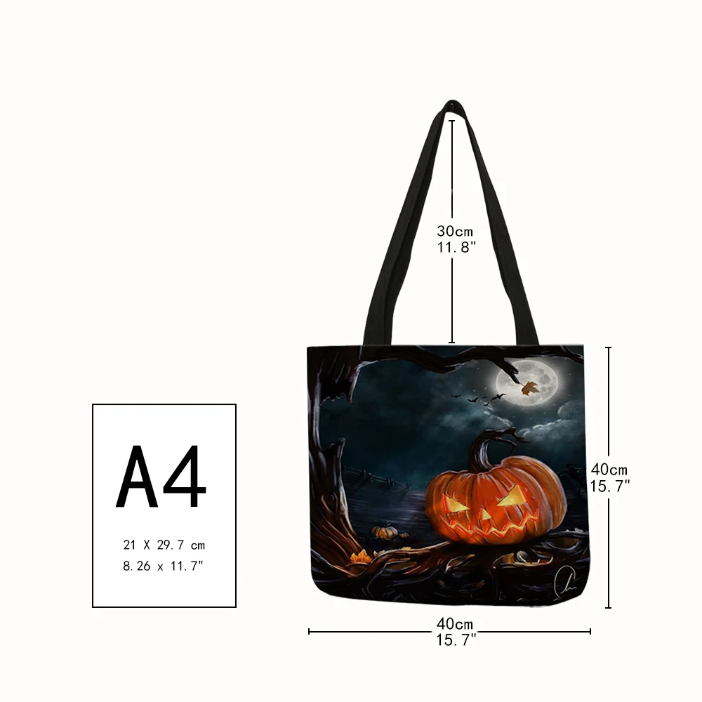 Сумка тоут в ужасном стиле эко Льняная Повседневная практичная большая сумочка