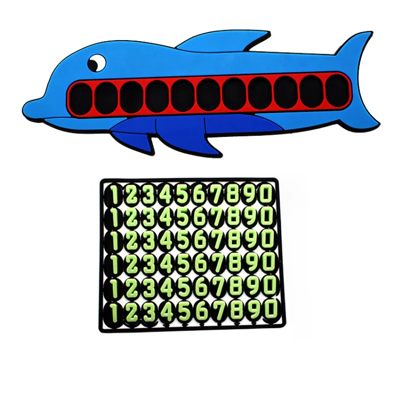 Временная парковочная карта трехмерный конический цифровой движущийся номер