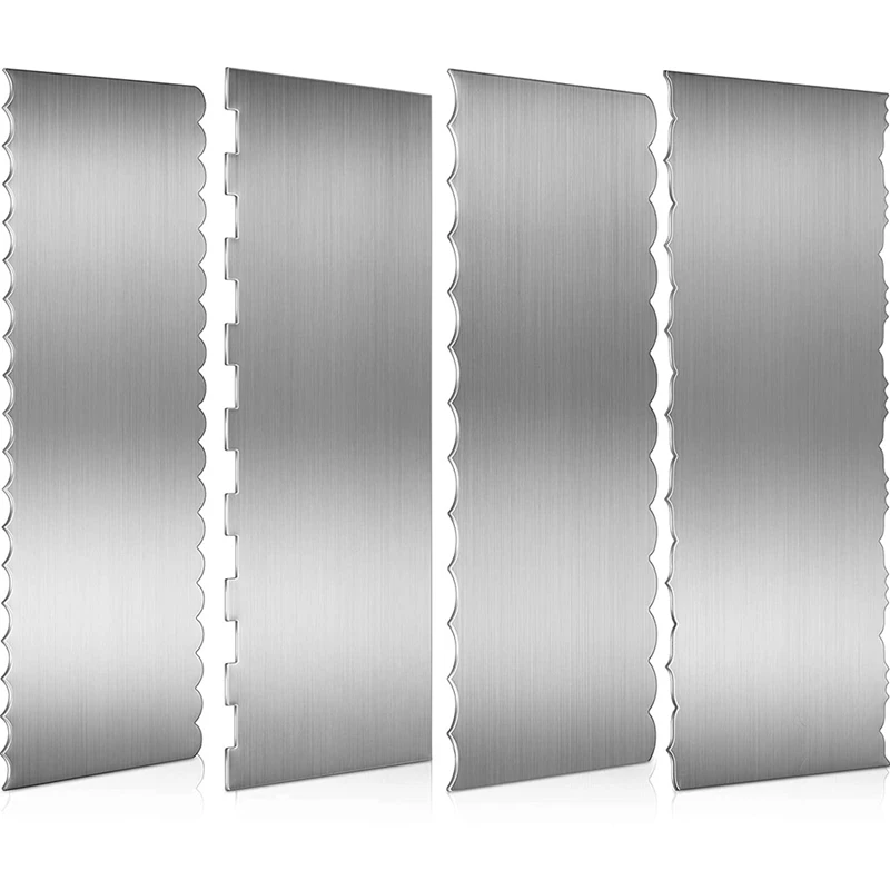 

4 шт., скребок для украшения торта, из нержавеющей стали