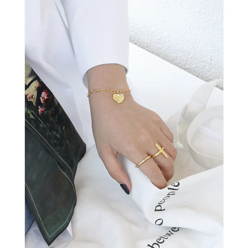 Новинка 2020 модный серебряный браслет Kinel в форме сердца 925 корейские ювелирные