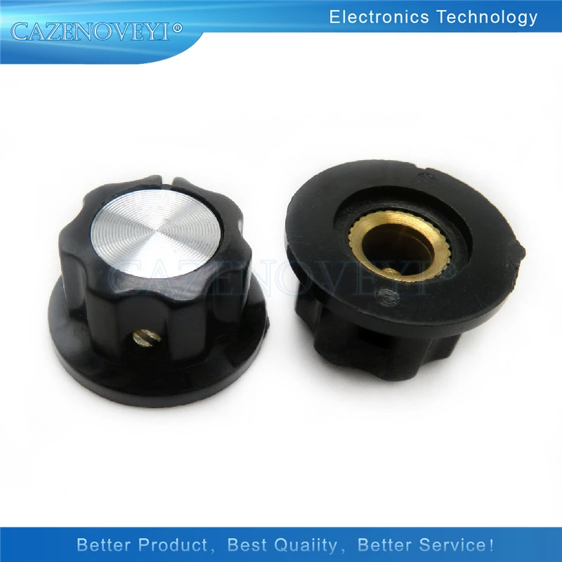 

10pcs/lot MF-A01 bakelite potentiometer potentiometer knob cap diameter 19.5MM with RV16 hole 6MM In Stock