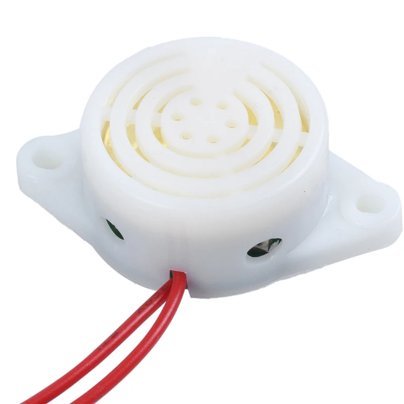 Звуковой сигнал AC 220V зуммер проводной источник питания 2 колеса