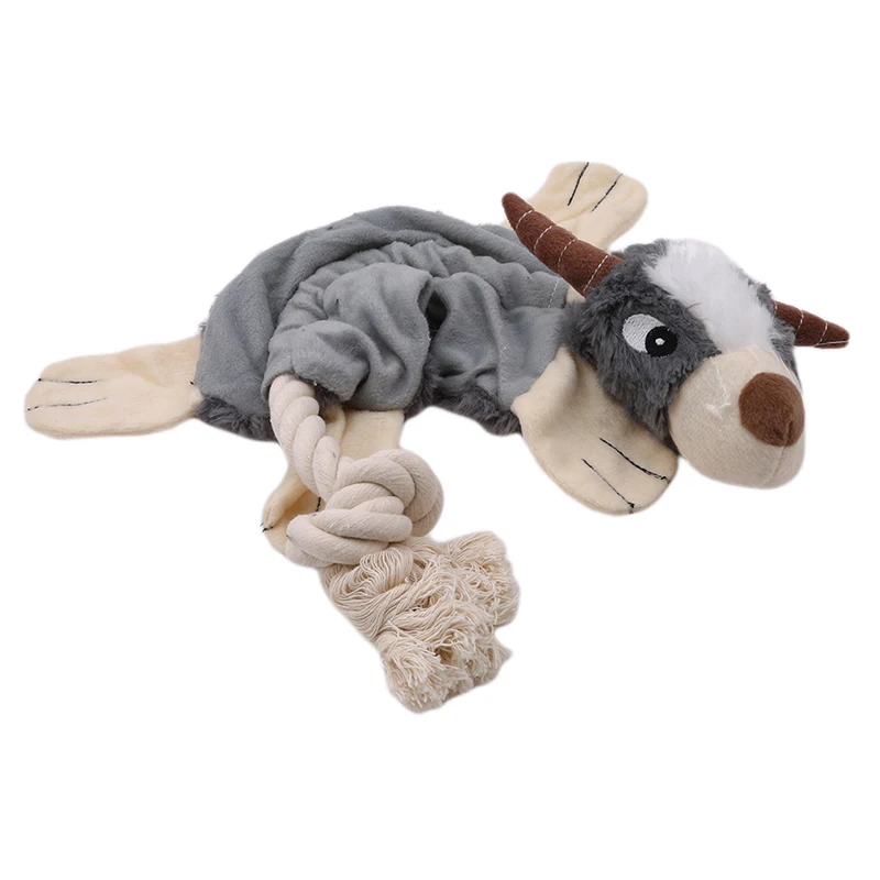 Stuffingless Dog Toys Stuffing Free Chew Set with Squirrel and Raccoon Squeaky Plush Toy for Medium Large Dogs | Дом и сад