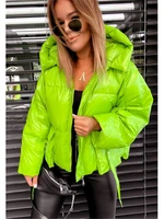 puffer jacket women autumn winter oversize female coat hooded outerwear warm parka cotton padded zip up plus size quilted jacket