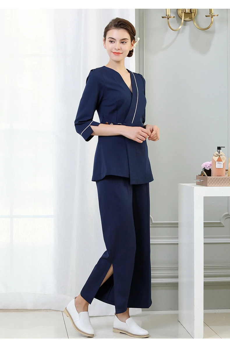 Сезон весна осень Сауна рабочая одежда женская косметичка форма салон отель