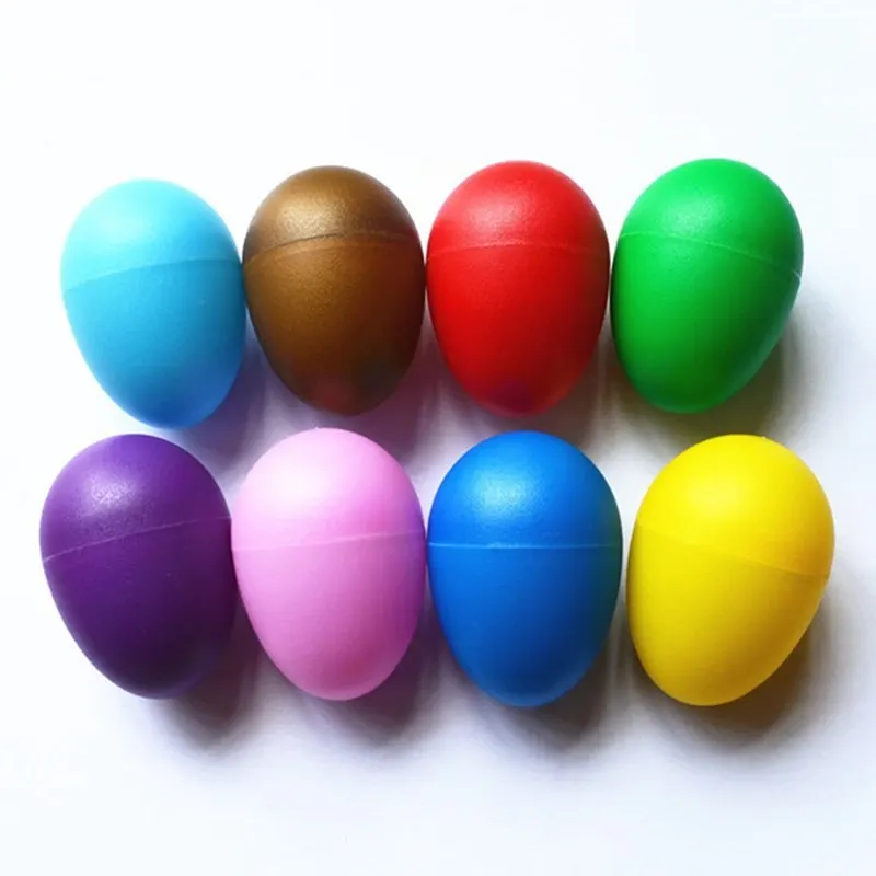 Пластиковые песочные яйца случайных цветов раннего возраста музыкальное