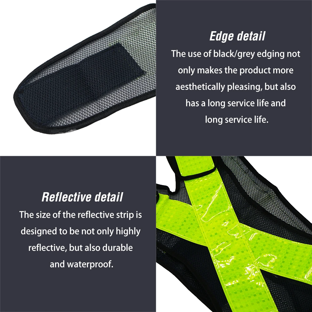Универсальный светоотражающий жилет высокой видимости v-образная форма рабочая