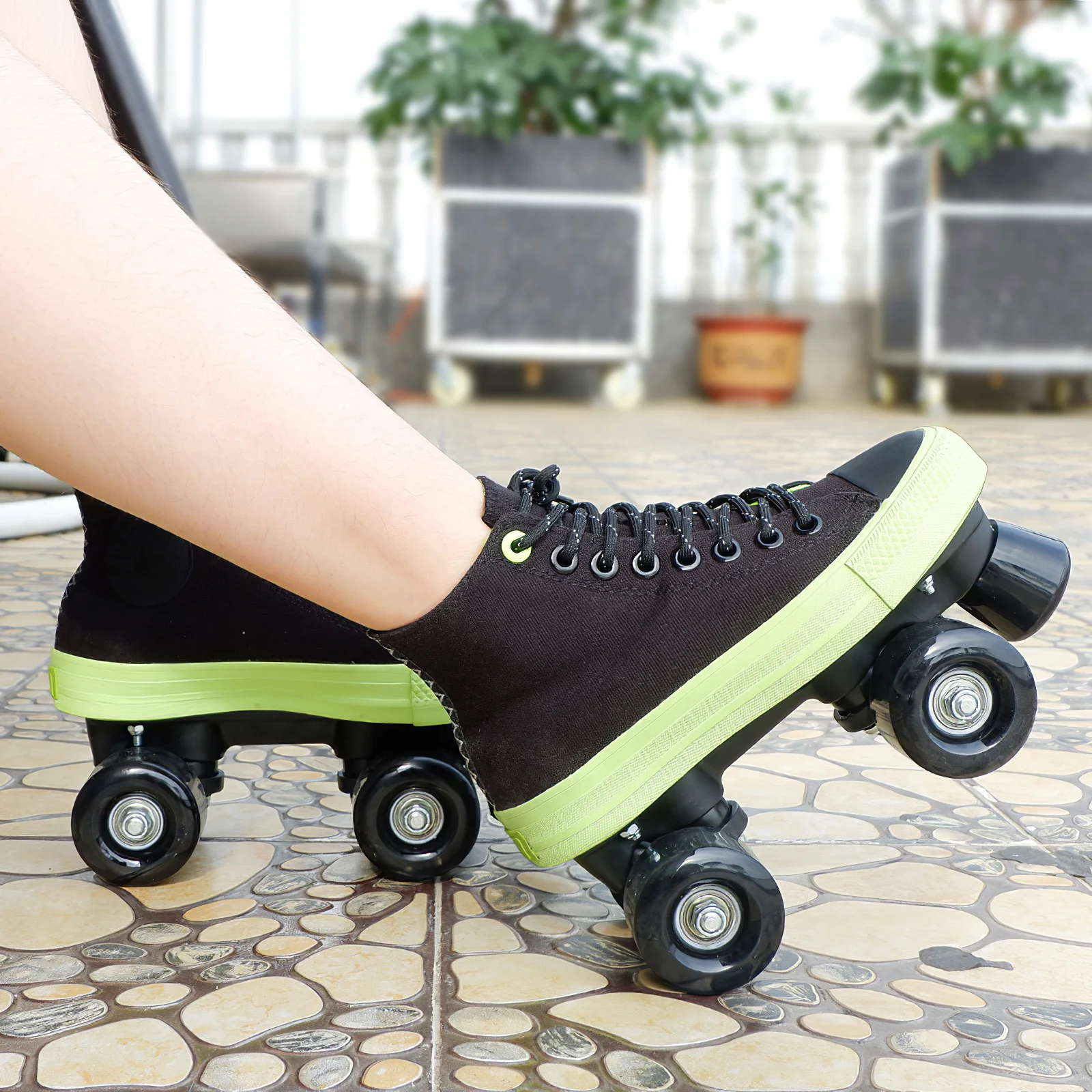 

Universal Skate Toe Stoppers PU Compound Roller Quad Skate Stops Roller Jam Plugs With 2 Screws Roller Skate Toe Plugs Rubber
