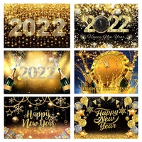 christmas backdrop 2022 happy new year fireworks glitter gold dots champagne photography background vinyl photophone photozone