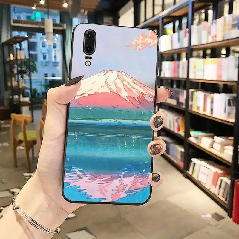 

Japanese style Art Phone Case For Huawei honor Mate P 10 20 30 40 Pro 10i 9 10 20 8 x Lite