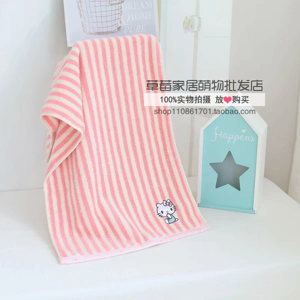75x35 см мультфильм «Hello Kitty» моя мелодия Cinnamoroll pomparin маленькие Две звезды BadBadtz-maru Хлопковое полотенце для ванной Протирать