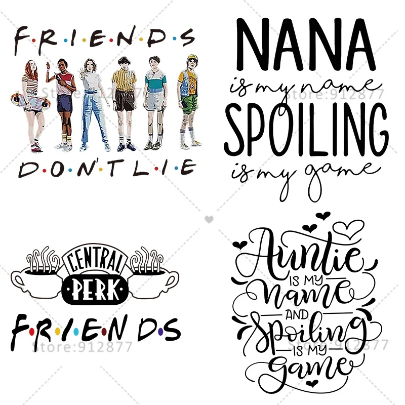 Термонаклейки Sbilings с надписью на одежду надпись Тетя близкие друзья бабушка