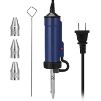 adt03 automatic portable electric solder tin sucker vacuum soldering remove pump desoldering machine with 3 suction nozzle