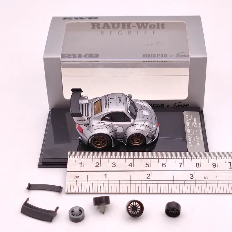 1/64 YOU &amp CAR x Furuya Q RWB RAUH-WELT BEGRIFF P ~~ sche модели коллекции Silver Limited Edition | Игрушки и хобби
