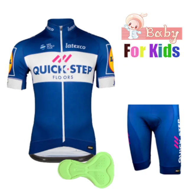 2019 Лидер продаж одежда для велоспорта Quick Step сухого велосипеда детей