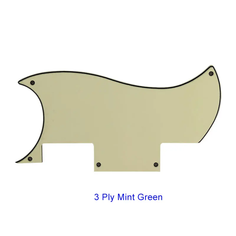 3ply mint green Pleroo Custom Guitar pickgaurd-для Epiphone Special SG Guitar Pickguard Script Plate, несколько цветов - Цвет: 3ply mint green