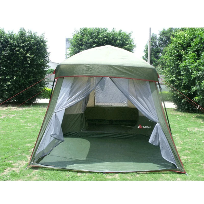Палатка туристическая на 5 8 человек два слоя 200 см водонепроницаемая|waterproof camping
