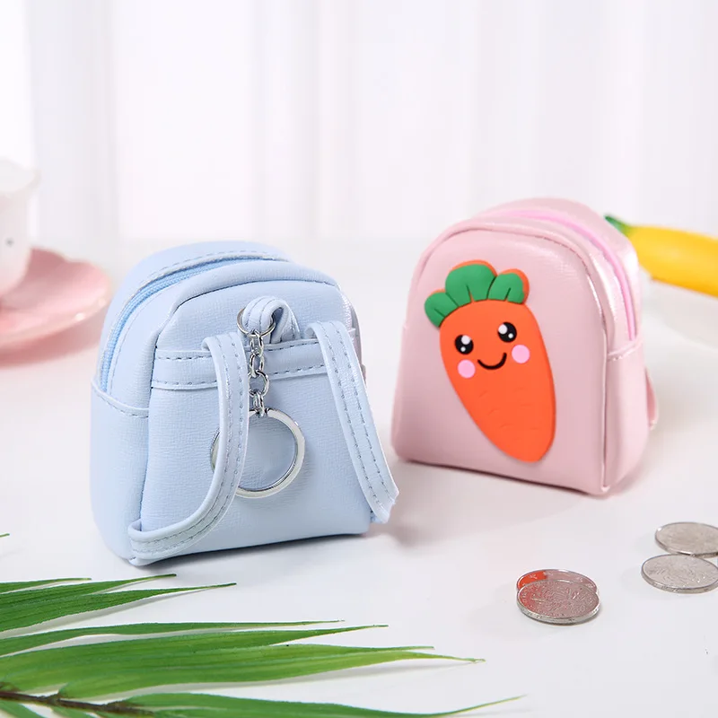 Новый каваи морковь мультфильм маленький кошелек на молнии сумка для хранения