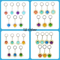 game genshin impact acrylic key chains 7 element weapons eye of original god toy keyring fans colletion prop women keychain gift