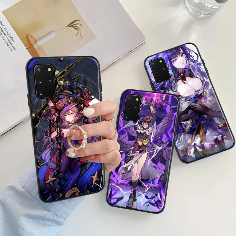 

Genshin Impact Phone Case For Samsung Galaxy S8 S9 S10 Plus S20 S20 FE Lite Ultra Raiden Shogun Baal Barbara Lisa Back Cover