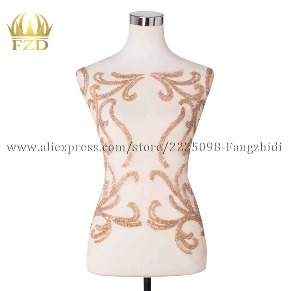 FZD 1 шт. блестящие аппликации ручной работы из бисера для одежды своими руками