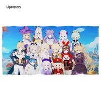 upetstory game genshin impact printed anime beach towel outdoor quick drying bath towels swimming surf water sports yoga toalla