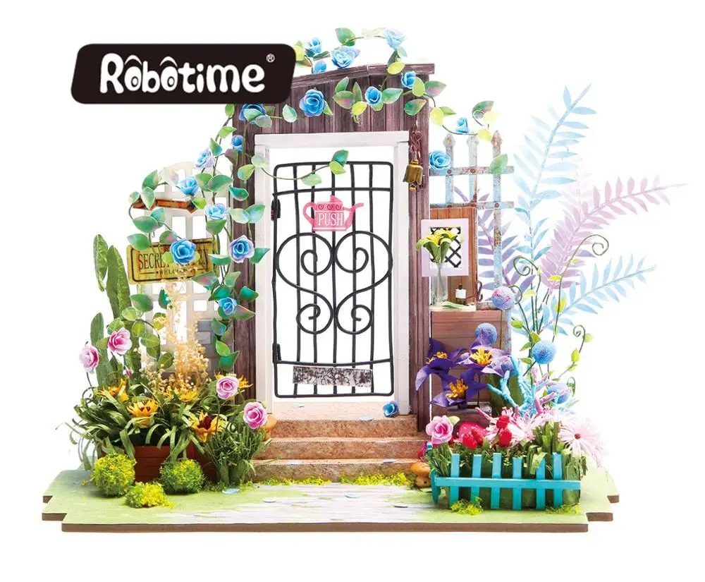 Миниатюрные ворота страны чудес Robotime для самостоятельной сборки 3D Деревянный