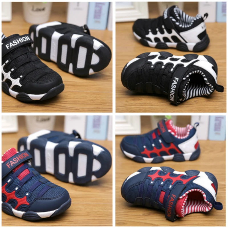 Детская обувь для маленьких мальчиков дышащие сетчатые кроссовки с нескользящей