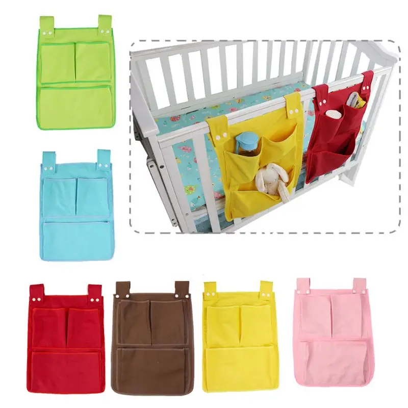 

Cartoon Rooms Nursery Hanging Storage Bag Diaper Pocket For Newborn Crib Bedding Set Baby Cot Organizer Toy 45*35cm