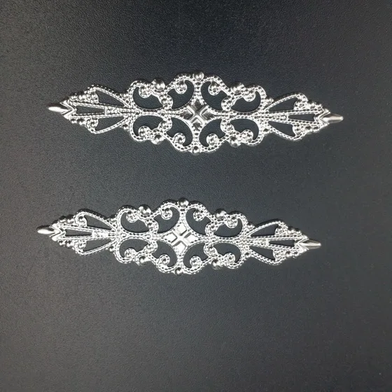 silver16x57mm 20pcs 10-20 шт 2*6,5 см филигранный металлический соединитель для самостоятельного изготовления ювелирных изделий Аксессуары Кулон - Цвет: silver16x57mm 20pcs