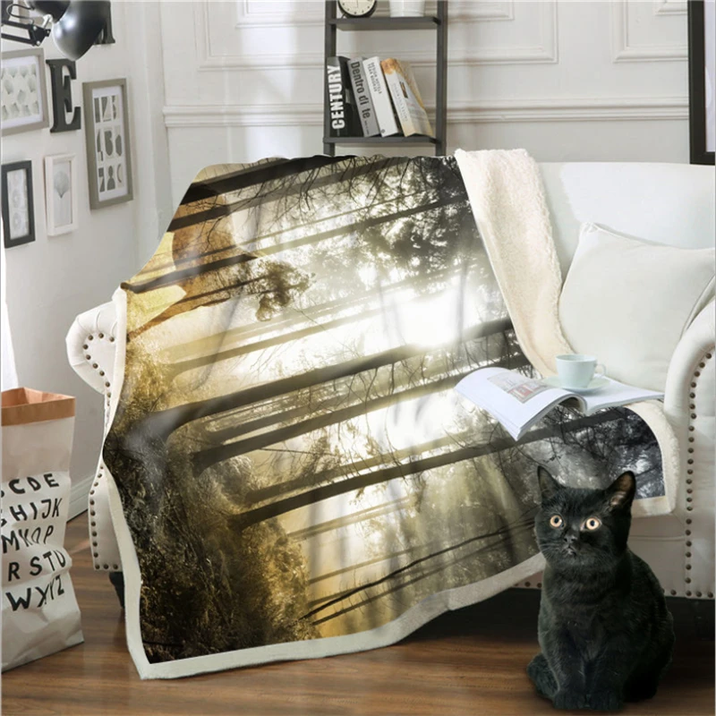 Рождественские украшения для дома зимнее одеяло 3D цифровая печать диван сказка