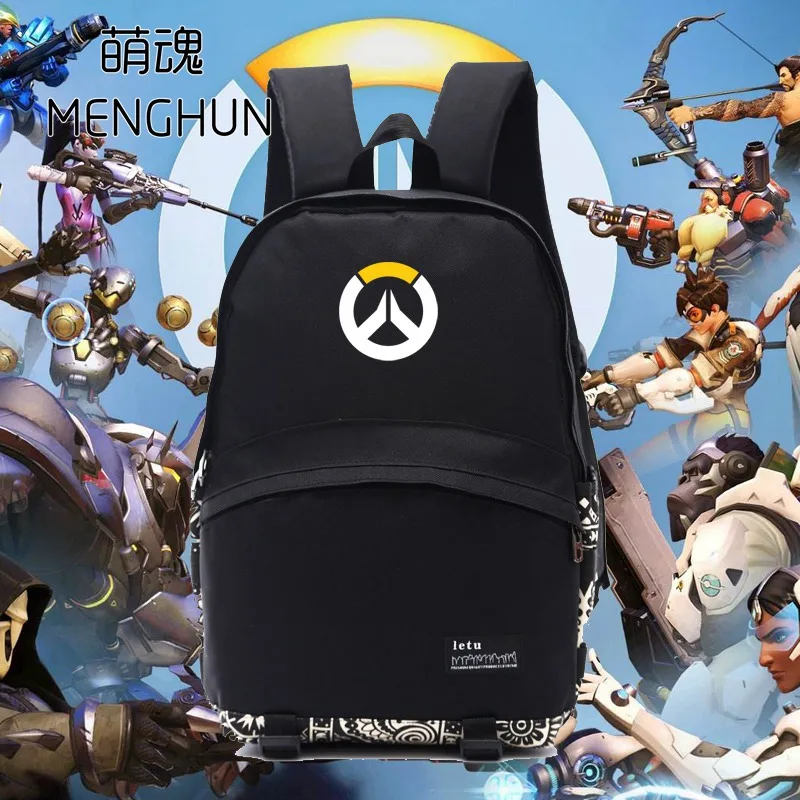 Gamr OW Унисекс Рюкзак Студенческая школьная сумка на плечо для ноутбука