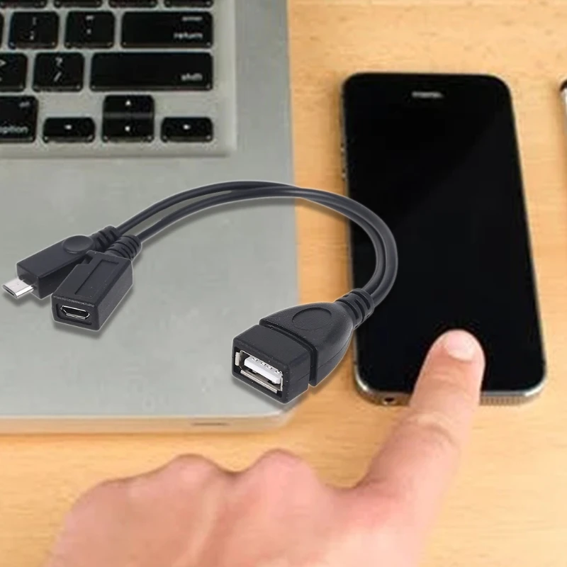 Кабель-адаптер Micro USB к 2 0 OTG с питанием для Amazon Fire TV мобильный телефон планшетного