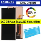 100% Оригинальный 6,9 дюймовый Super AMOLED дисплей для Samsung Galaxy Note 20 Ultra ЖК сенсорный экран дигитайзер в сборе