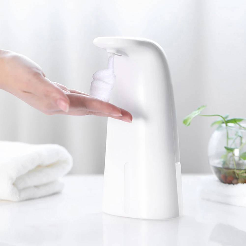 

Infrared Sensor Liquid Soap Dispenser Home Hotel 250ml Automatic Induction Foaming Hand Washer 0.25s Bathroom Accessories