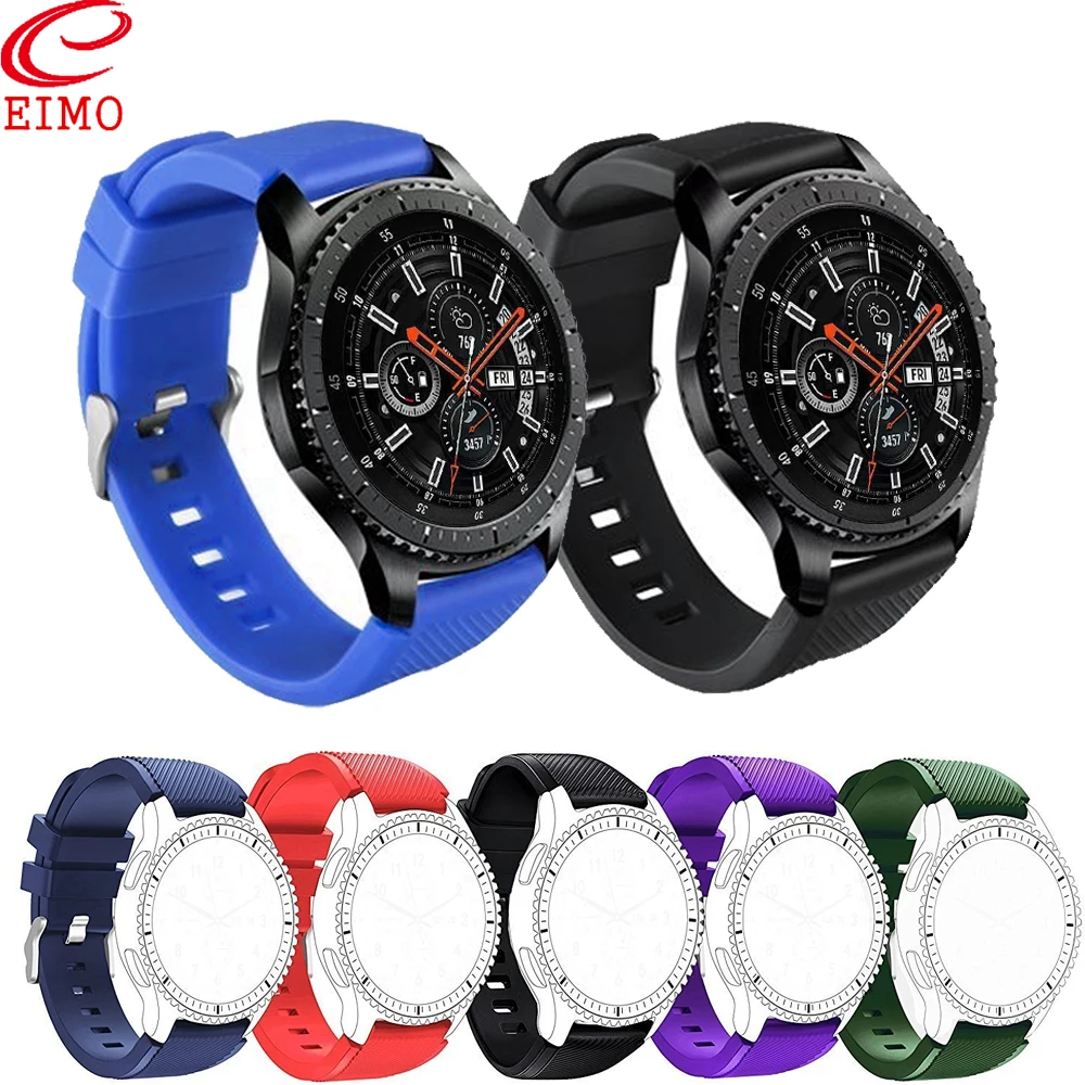 Часы EIMO Galaxy watch 46 мм для samsung gear S3 Frontier ремешок huawei watch gt active 2 ремешок 22 мм браслет 42 мм S2 S4
