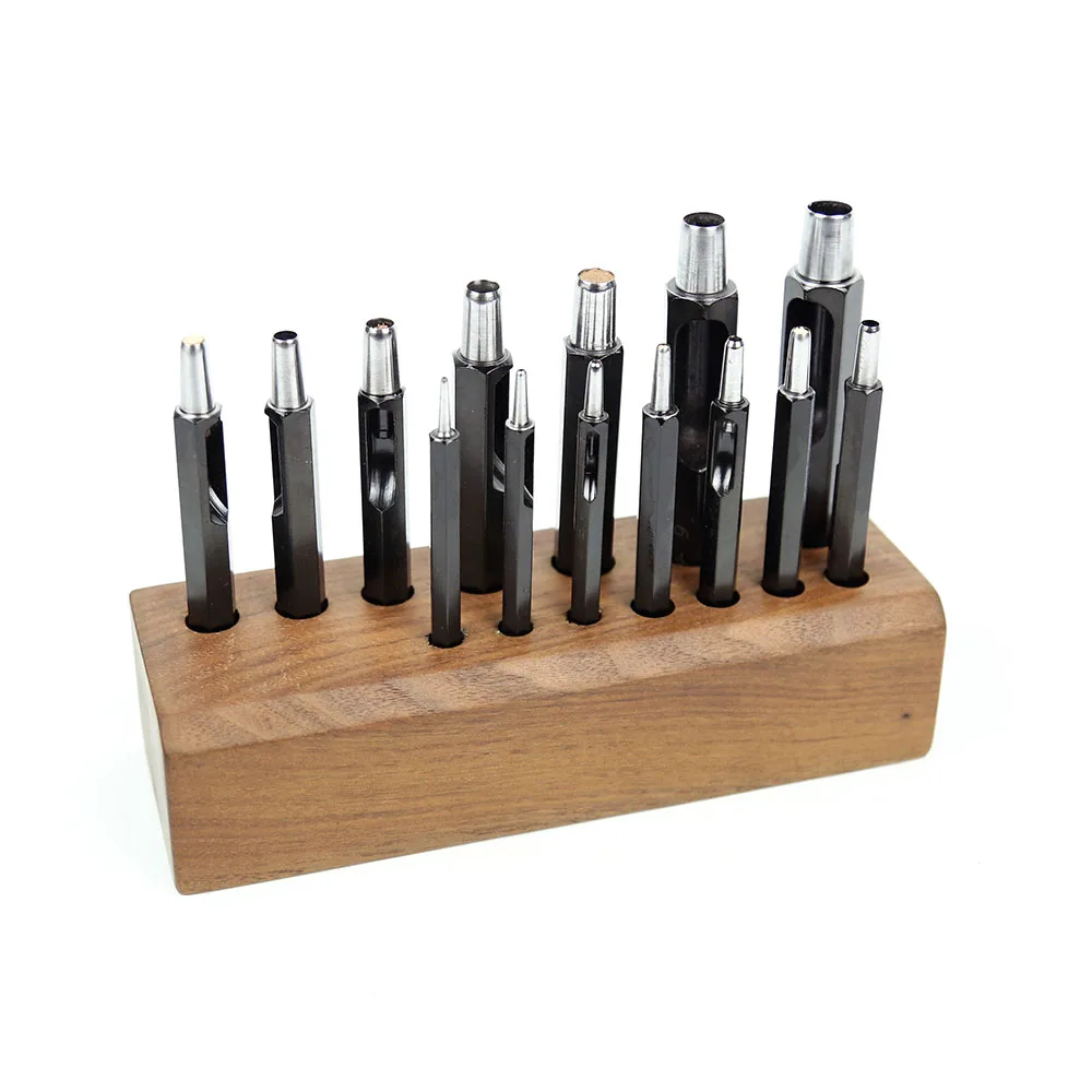 RCIDOS Шестигранная форма DC53 стальная ручка кожаный ремень круглый дырокол диаметр