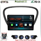 Android 11 для Peugeot 607 2004 - 2010 без dvd 2 din GPS-навигация мультимедийный плеер 1280*720 экран DSP IPS 9 ''Автомагнитола