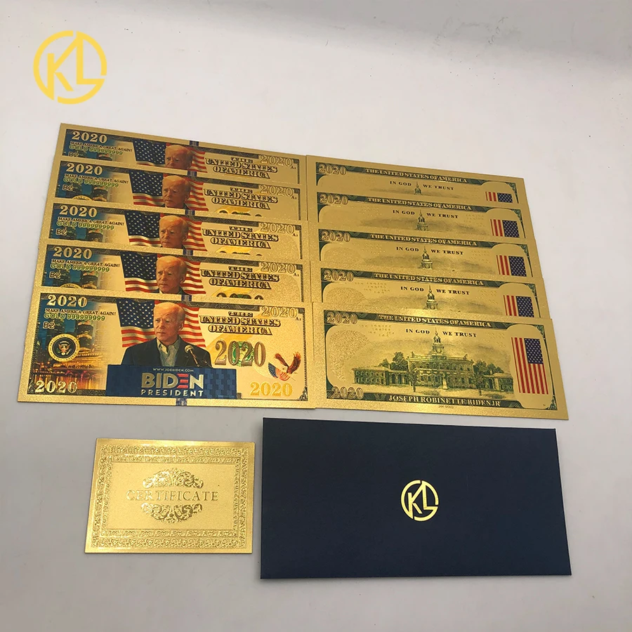 

10pcs/lot 2020 Potential New President Joe Biden election Banknotes We trust in God for Collection and fans gifts
