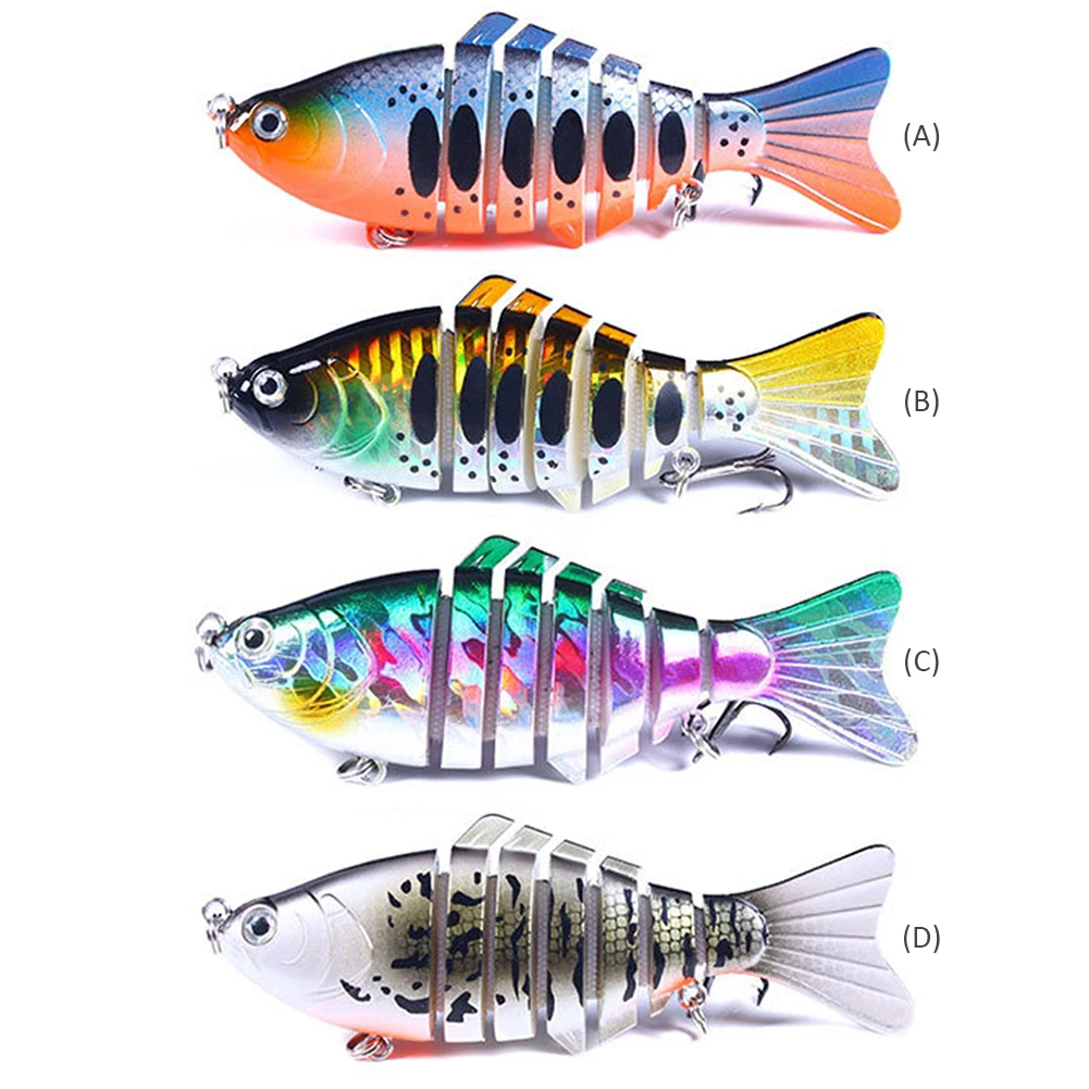 

Luya 7-Section Fake Fishing Baits Lifelike Artificial Simulation Lures Bait Fishing Tackle Accessories
