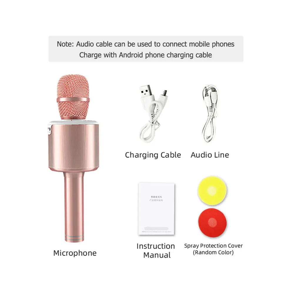 Профессиональный беспроводной Bluetooth микрофон для караоке N6 с