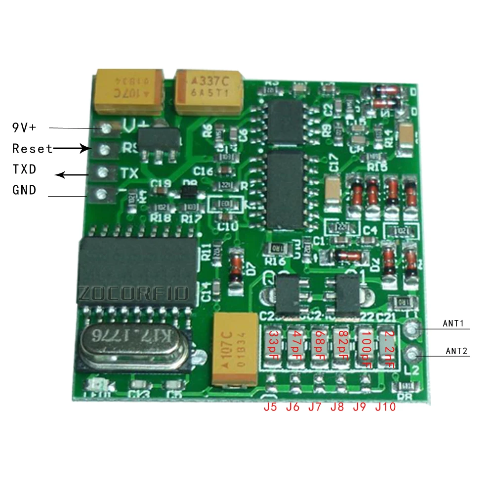 134 2 кГц модуль считывания тегов животных TTL выход AGV RFID FDX-B FDXB ISO11784 дальность |