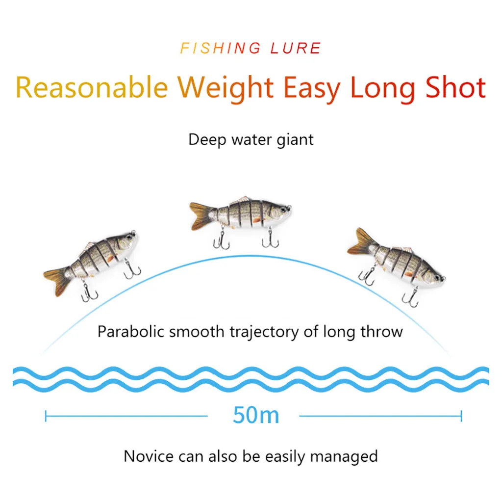 Плавающая приманка с несколькими секциями 5 S-лишь для езды по дороге