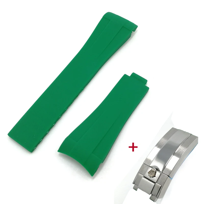 Высококачественный силиконовый мягкий удобный ремешок для часов с твердой