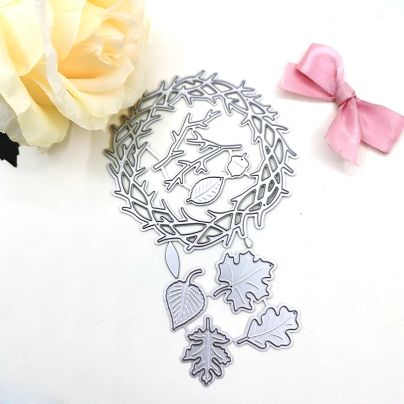 Julyarts новейшие металлические Вырубные штампы с цветами деревьями листьями