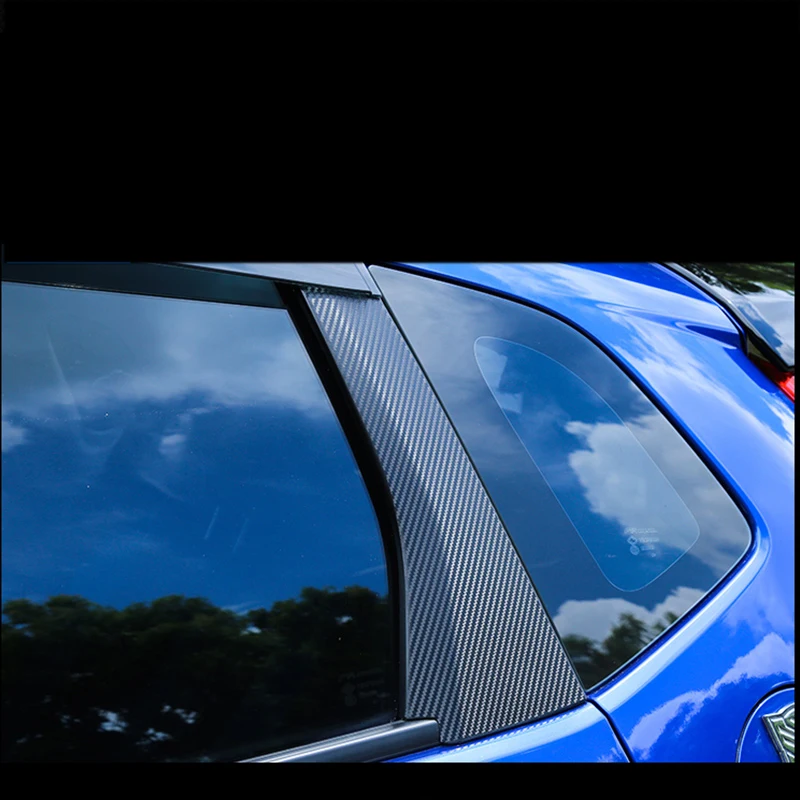 8 шт./компл. Стайлинг автомобиля Окно B колонна опора из углеродного волокна