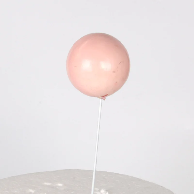 Pink 10 шт./лот Прекрасный Золотой шар торт Топпер кружка ко дню рождения торт украшения детский душ Дети День Рождения Вечеринка DIY подарок принадлежности - Цвет: Pink
