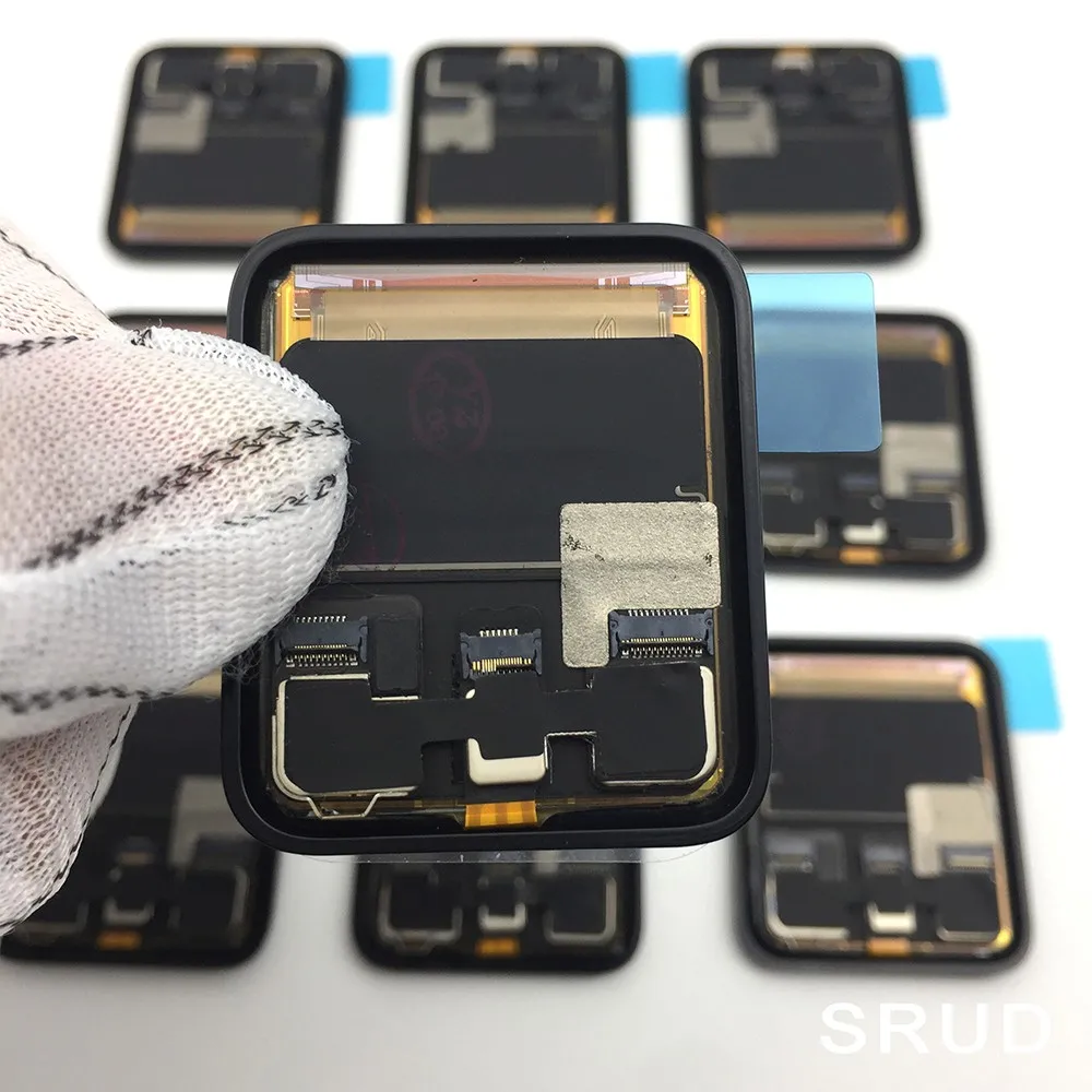 Экран PINZHENG LCD для Apple Watch серии 1,2,3,4,5,6, с сенсорной панелью и заменой дисплея для 38мм, 40мм, 42мм, 44мм.