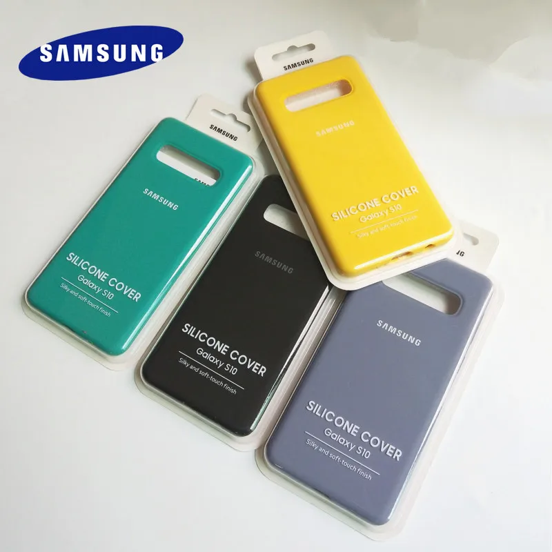 Чехол накладка из жидкого силикона для Samsung Galaxy S10 S10Plus S10E|Бамперы| |