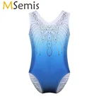 Одежда для танцев балерины, балетное платье, танцевальное трико, Детские Стразы для девочек, одежда для художественной гимнастики, детский купальный костюм
